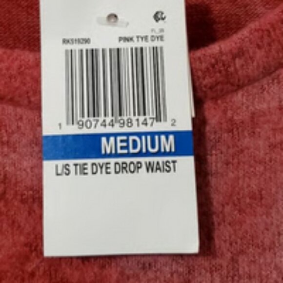 Ultra Flirt Plus Tie-Dye Long Sleeve Short Sweaterdress - Picture 8 of 8